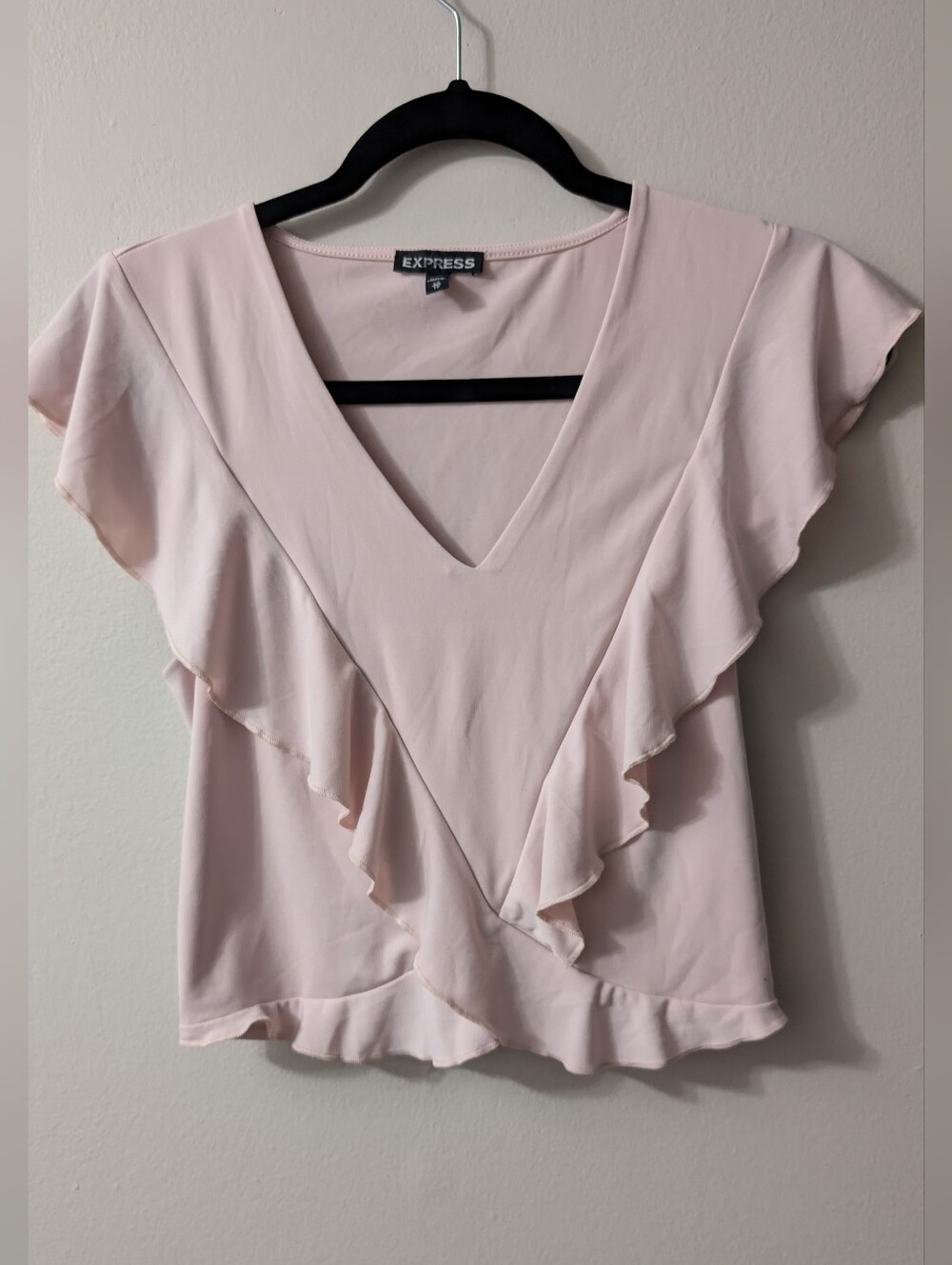 Express Pink Cottagecore Ruffle Tank Top